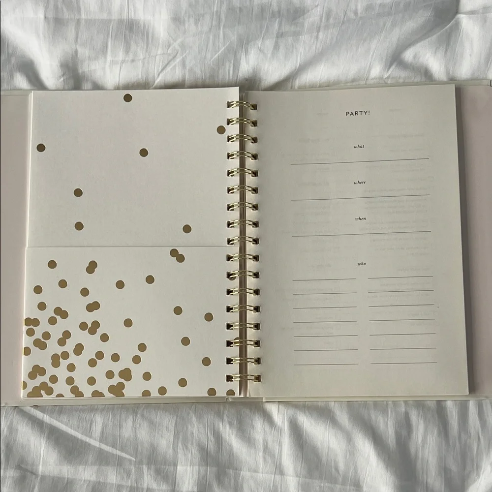 kate spade Cheers Planner with Gold Dots